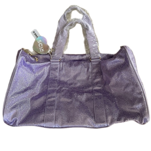 Stoney clover lane sparkle Weekender Bag - Travel Duffel purple nwt $495 - Picture 7 of 8